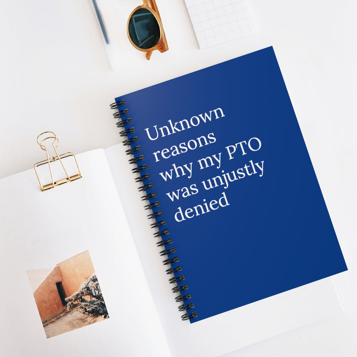 Unknown reasons why my PTO was unjustly denied Spiral Funny Notebook