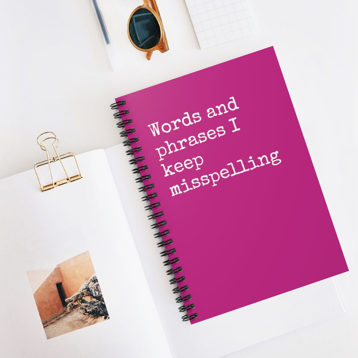 Words and Phrases I keep Misspelling Funny Notebook