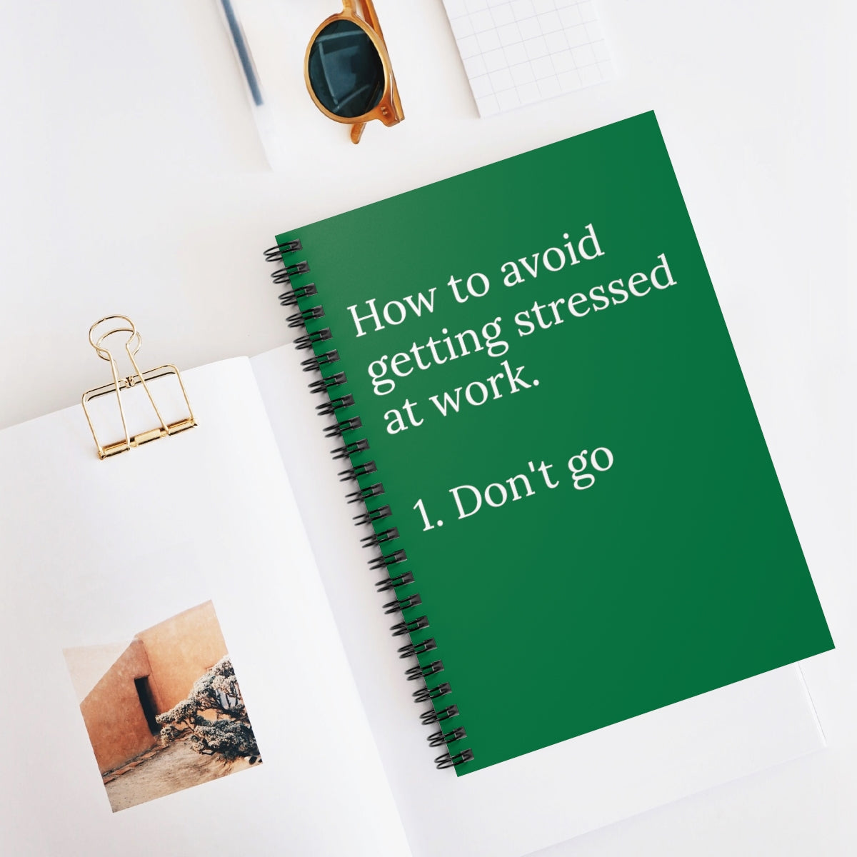 Reasons why I'm Stressed out at work funny Notebook