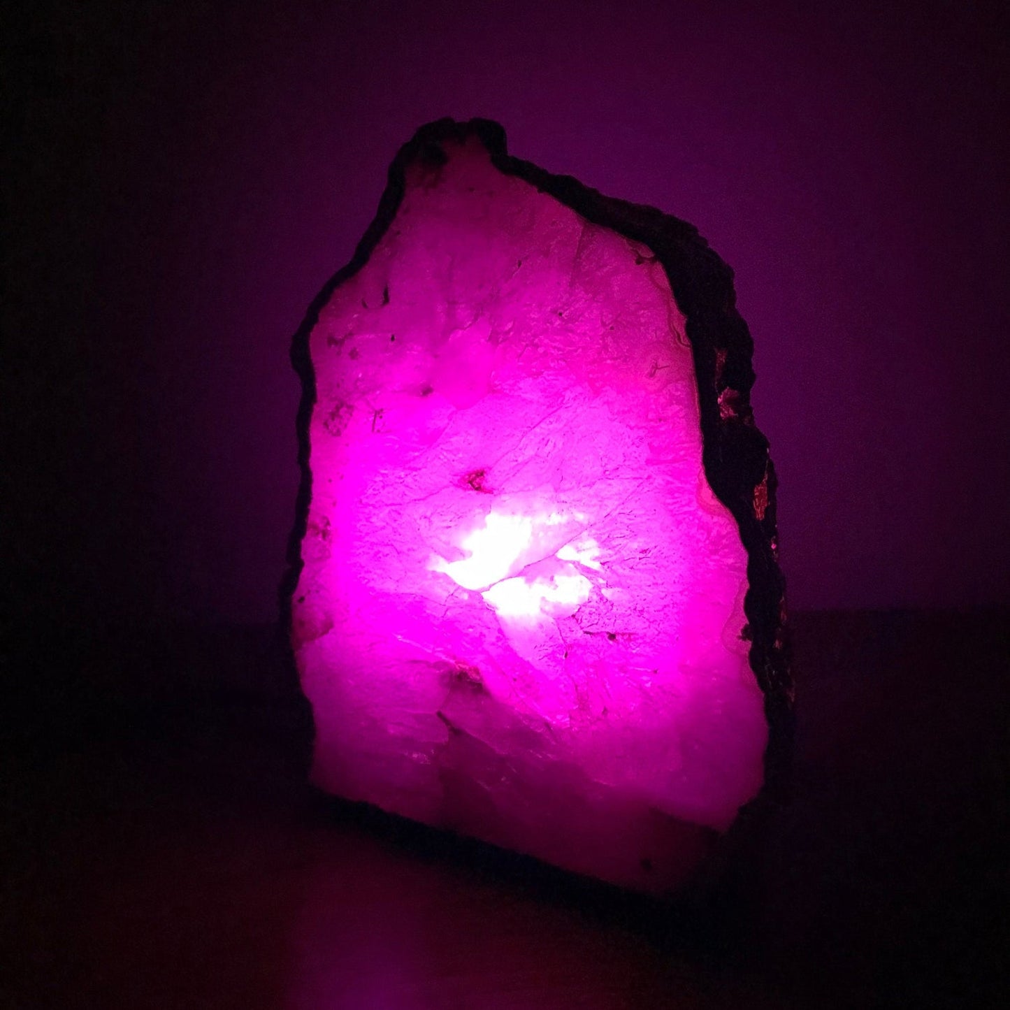 Pink Agate/Gemstone/Lamp/Desk/Night Light