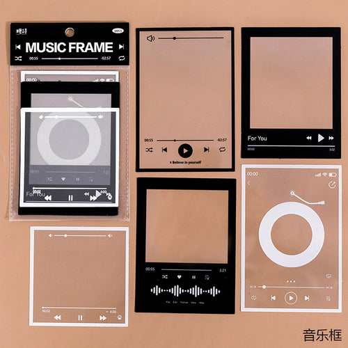 15 Sheets Vintage Photo Film Frame PET Sticker Package DIY Diary Junk