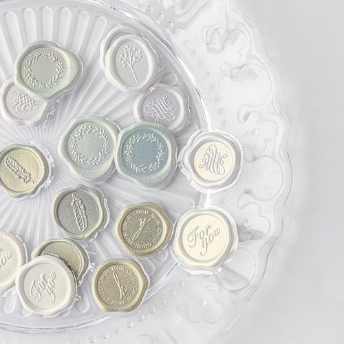 18 Pieces Vintage Wax Seal Stamp Sticker Set For Scrapbooking Journals Planners And DIY Crafts Paper Material