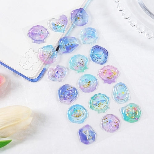 18 Pieces Vintage Wax Seal Stamp Sticker Set For Scrapbooking Journals Planners And DIY Crafts Paper Material