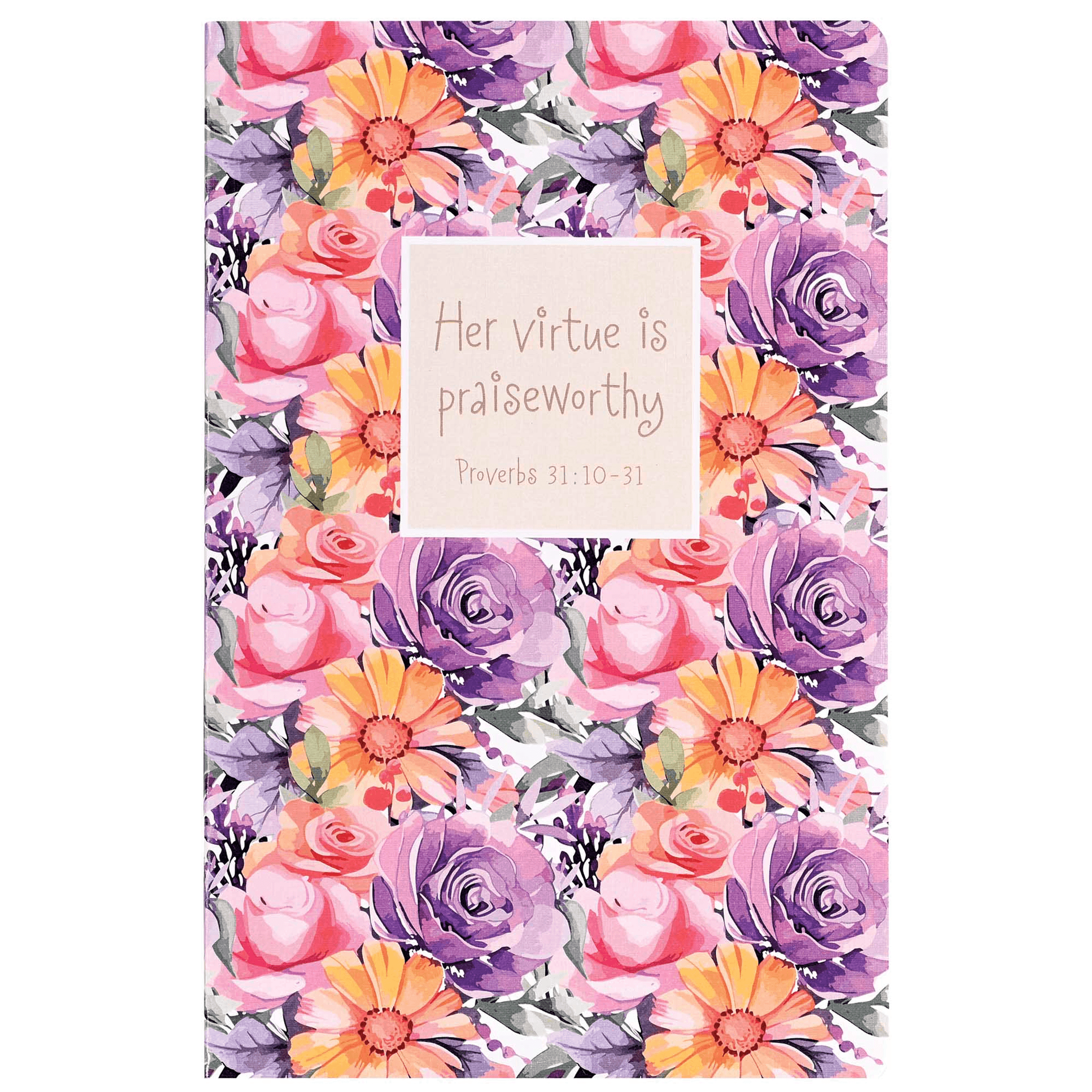 Her Virtue Is Praiseworthy Floral Notebooks Set