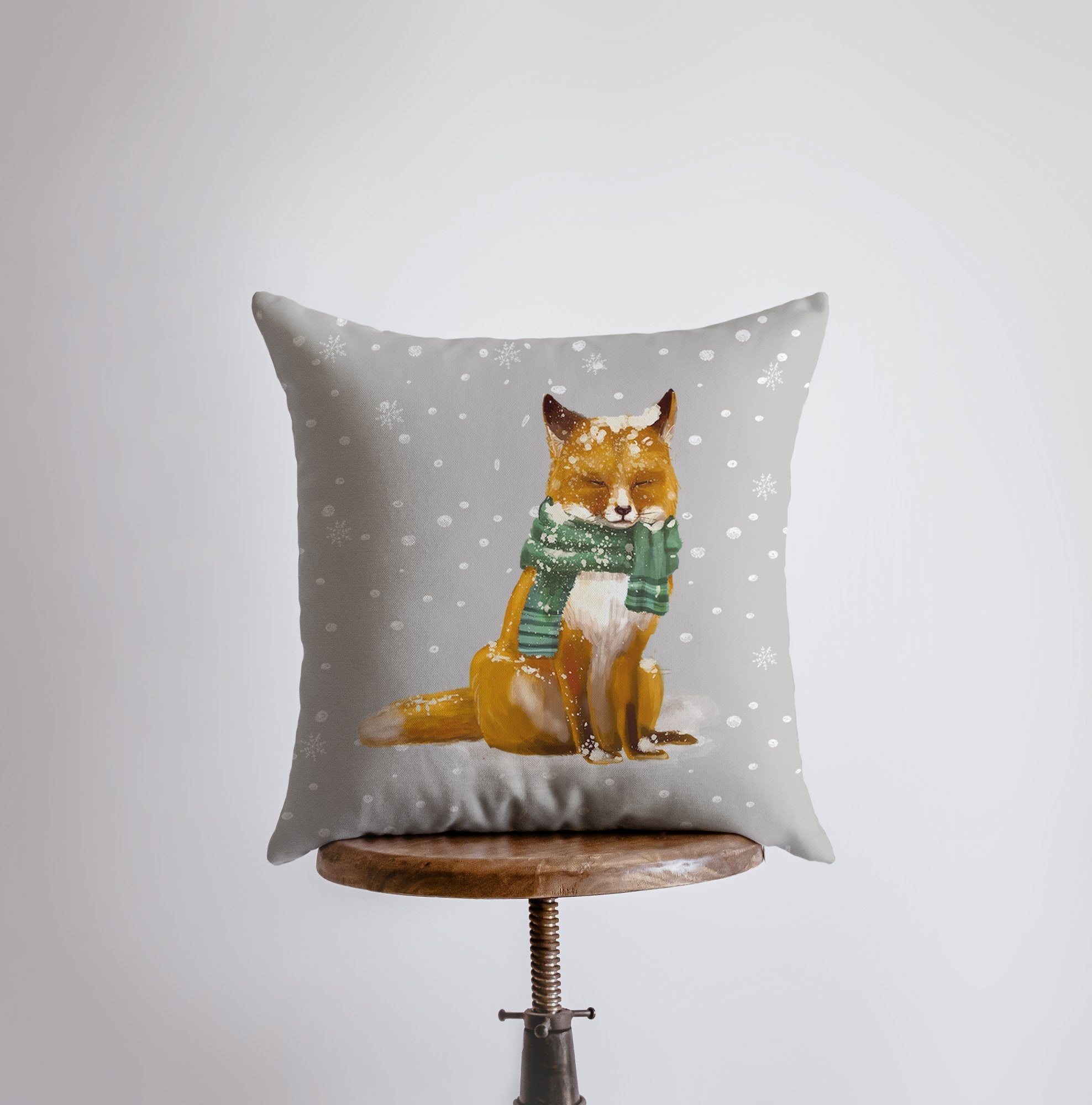 Christmas Fox Pillow