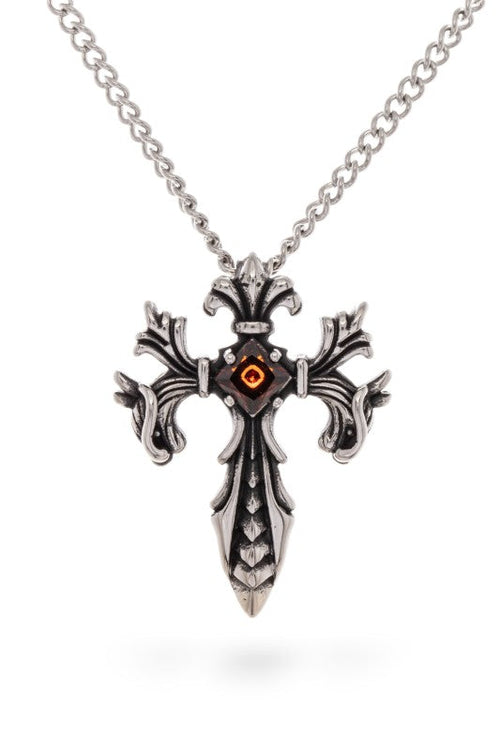 Unisex Gothic Cross Pendant Necklace