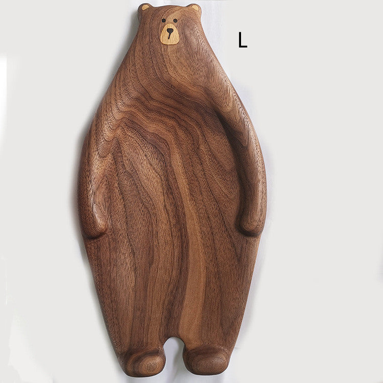Bear Shaped Durable Bamboo Bread Board Enchanted Mystic Wood Tray For Home Chefs And Gift Givers