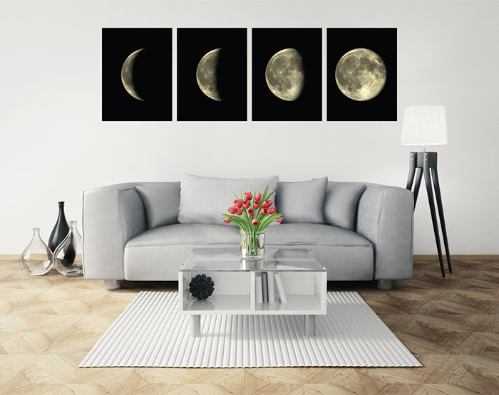 Moon Phases Set Of 4 Wall Decals