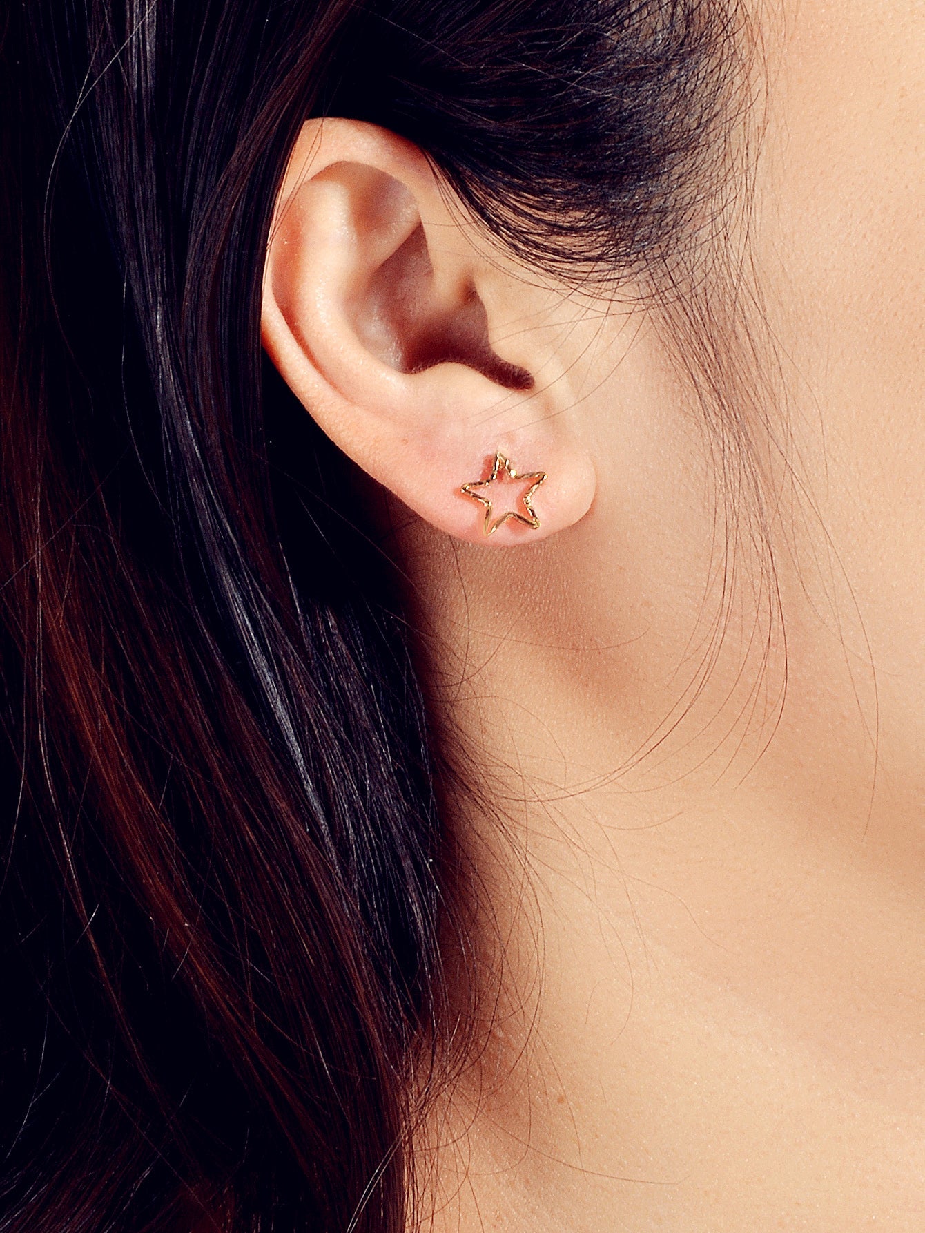 3 pairs Minimalist Jewelry Circle Star Moon Trendy Stud Small Earrings