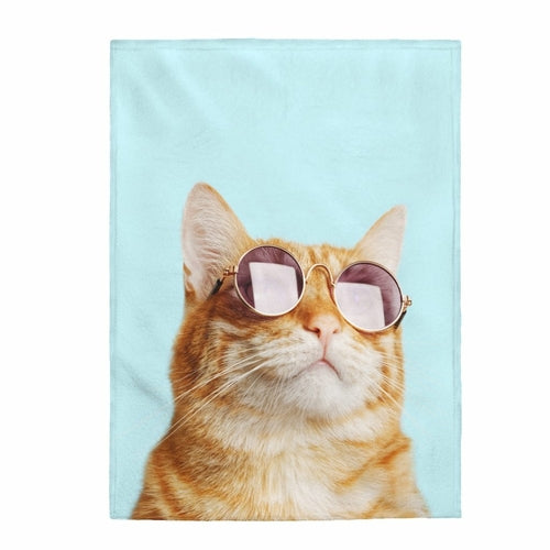 Velveteen Throw for People Who’ve Been Chosen by a Cat”