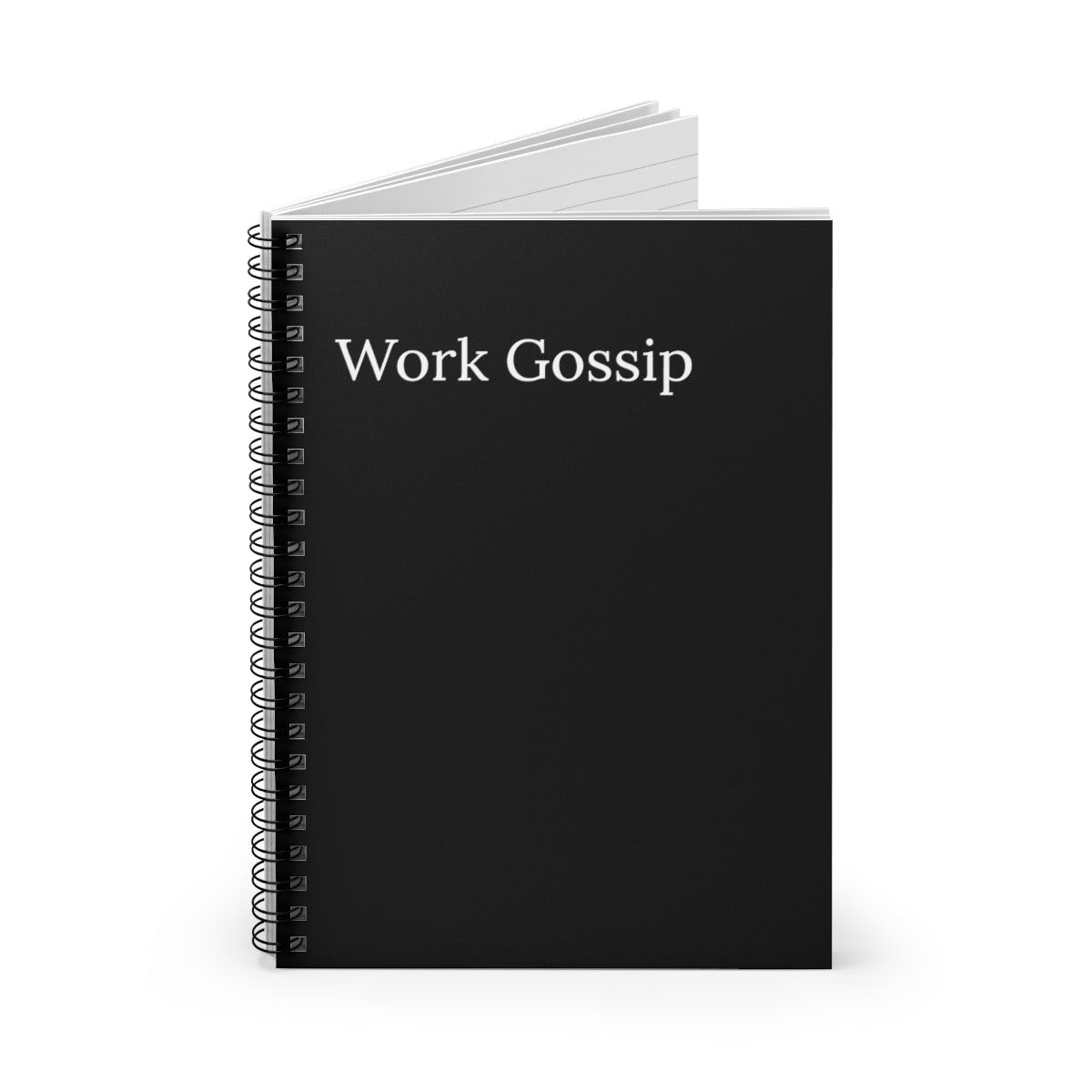 Work Gossip Spiral funny notebook