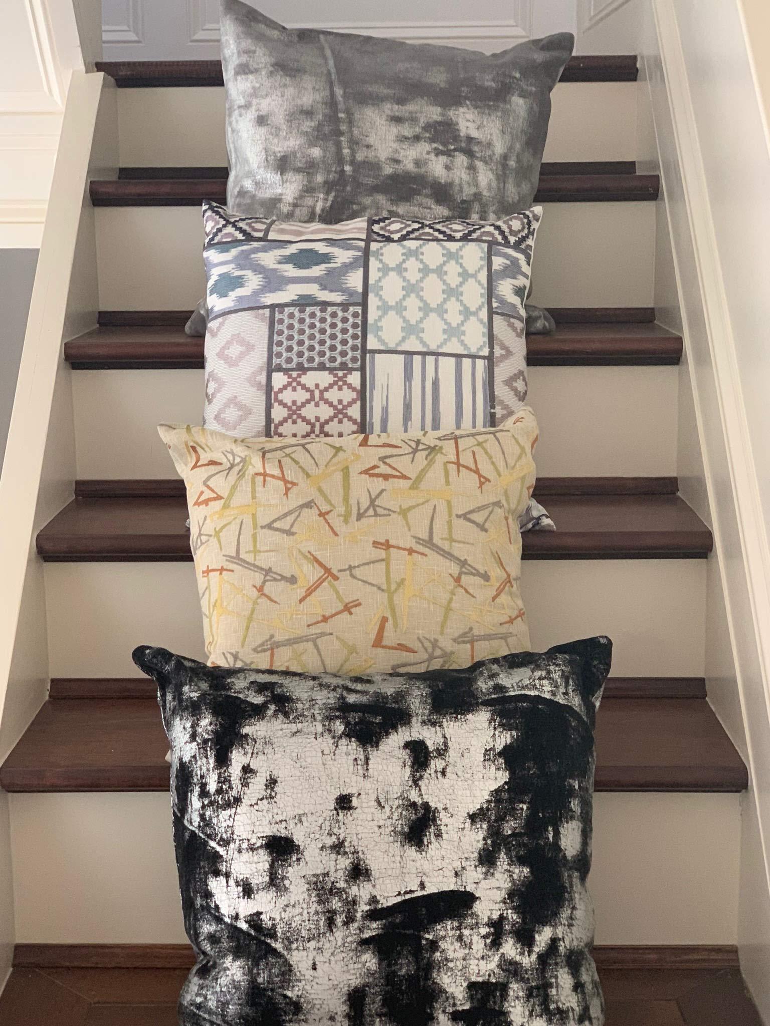 Crestmont Decorative Foil Velvet Pillow Covers Cushion Cases - Pack of