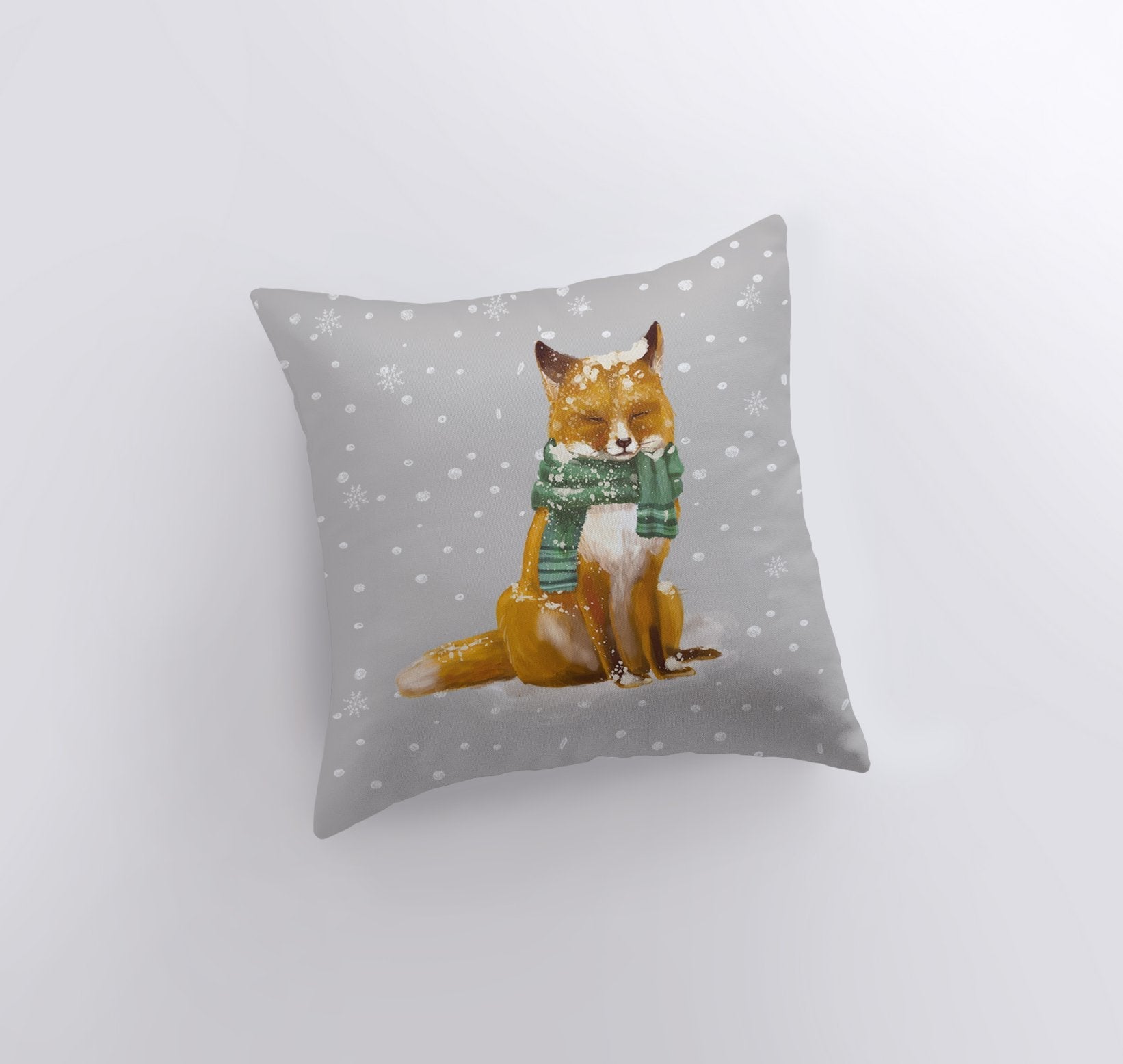 Christmas Fox Pillow