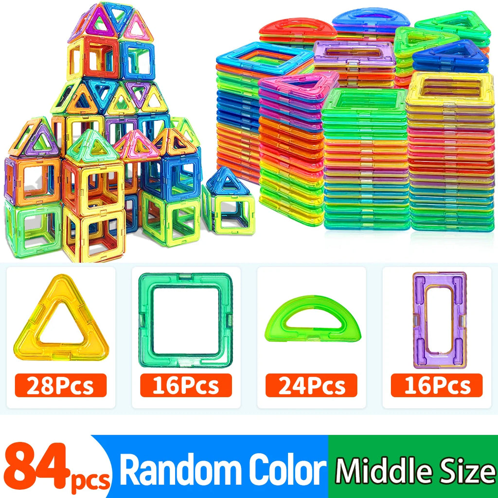 Magnetic Building Blocks DIY Magnets Toys medium size STEM Toys Construction Toys Learning Educational Magnet Toys