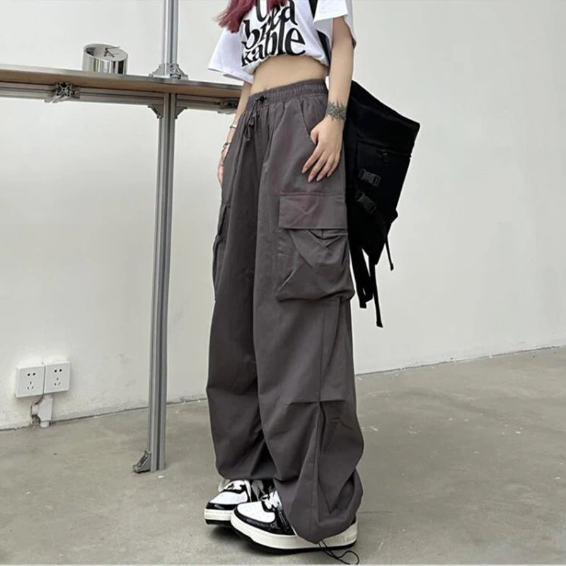 2024 Women Casual Joggers Tech Pants Solid Low Waist Drawstring For Everyday Comfort And Easy Movement