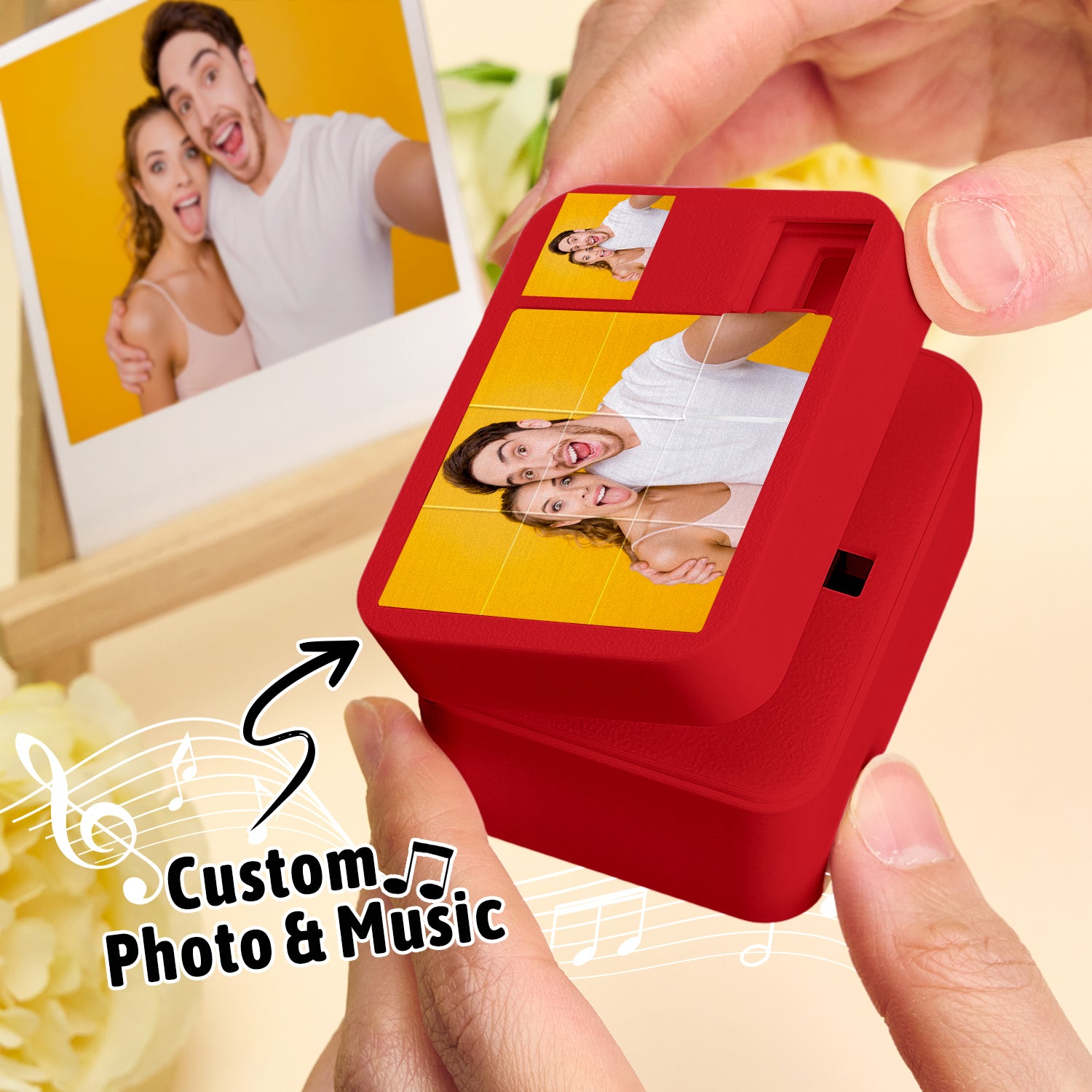 Custom Music Sliding Photo Puzzle Ring Box Unlock a Personalized Gift with Music Photo & Voice Christmas Gifts Wedding Gift