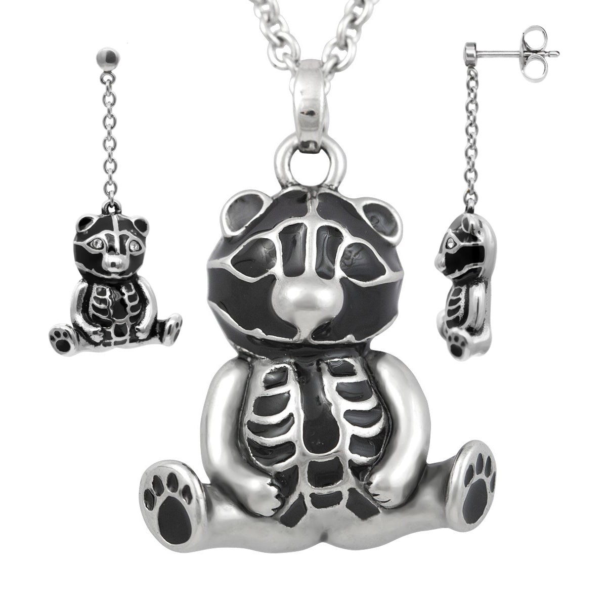 Teddy Sitting Pretty Necklace & Earrings Set