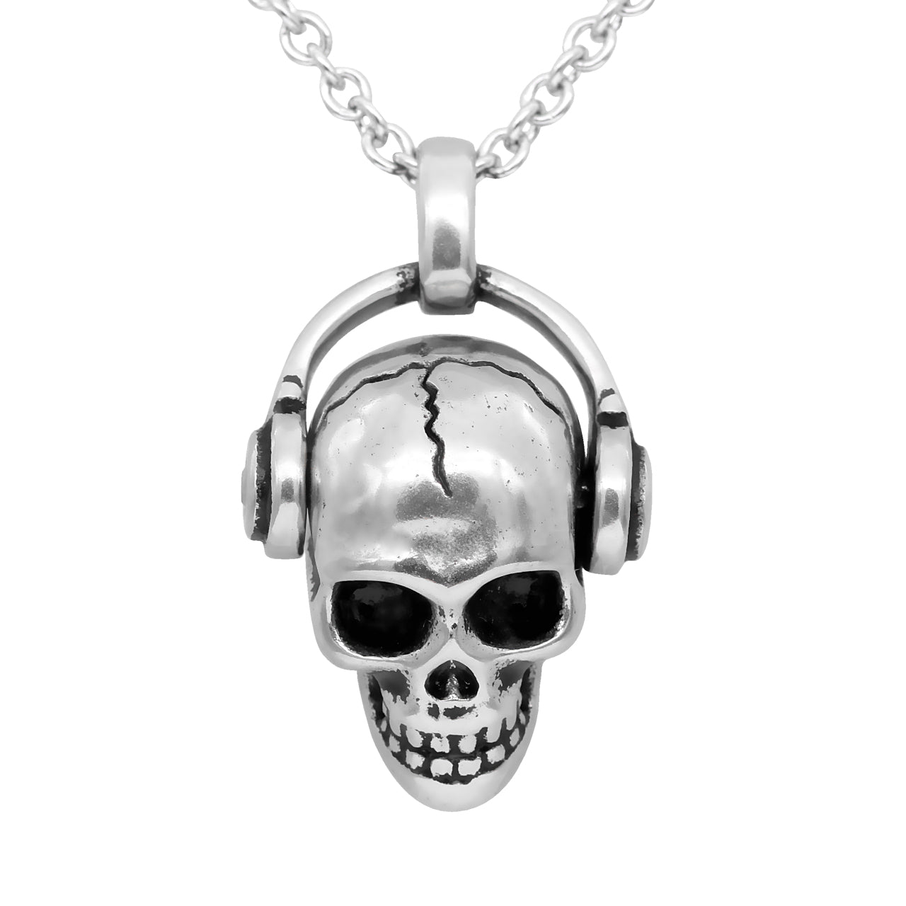 Rock ’N’ Skull Necklace - Adorned with Crystals