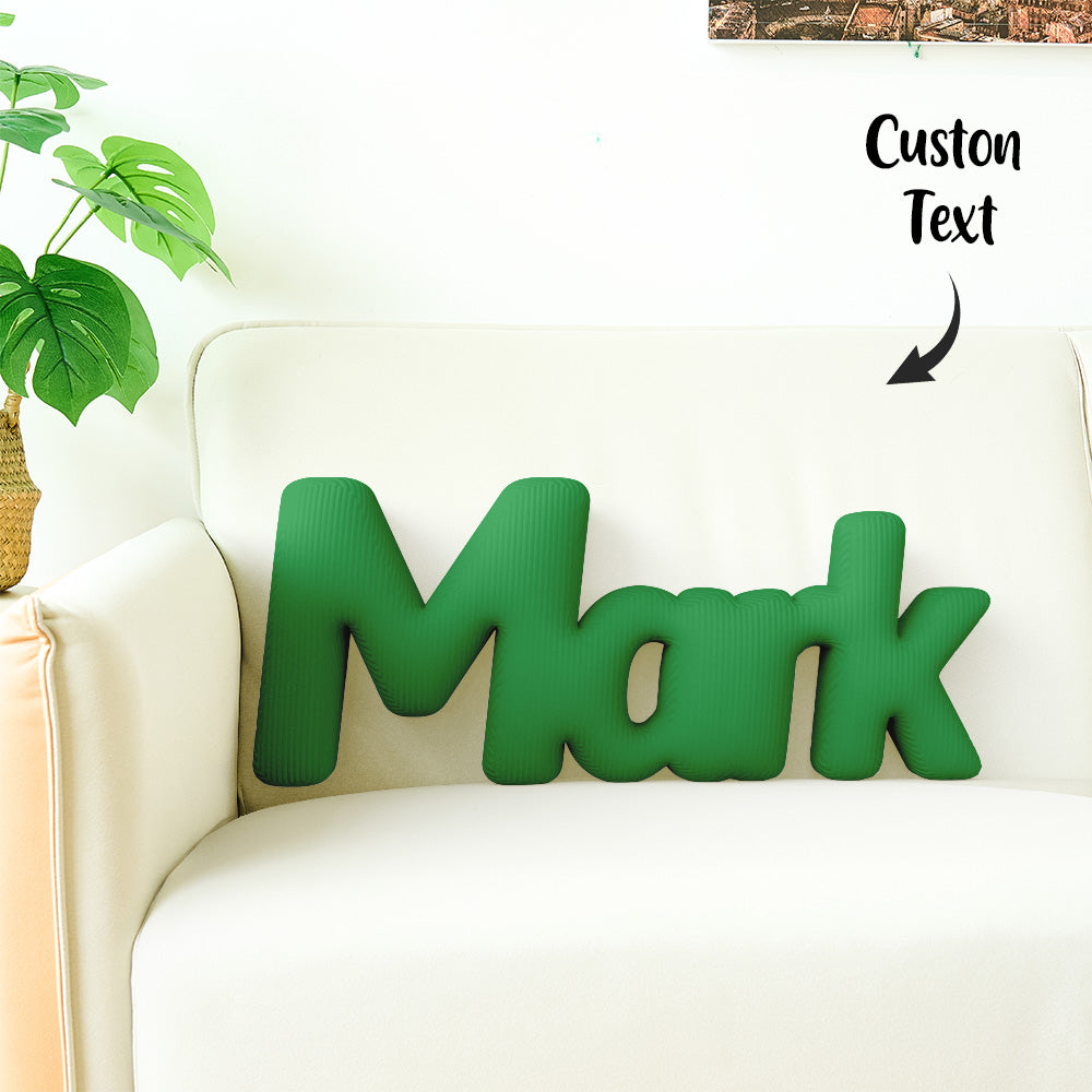 Custom Multi-Letter Pillow 2–5 Letters Shaped Pillow – Personalized Name Cushion Gift