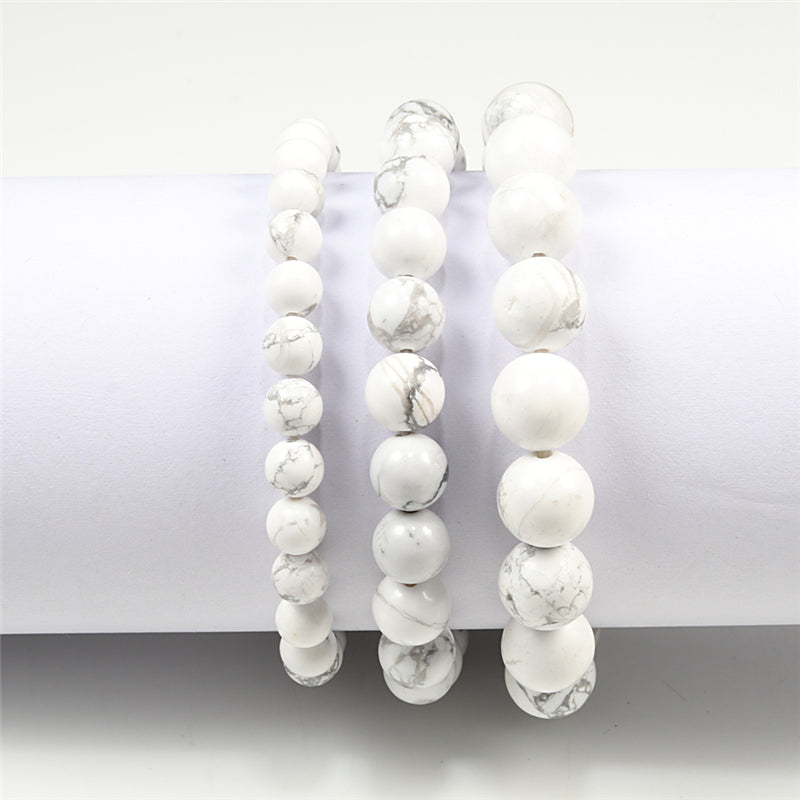 Charm Bracelet Natural Stone Beads 6/8/10mm Volcanic Lava Tiger Eye