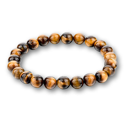 Charm Bracelet Natural Stone Beads 6/8/10mm Volcanic Lava Tiger Eye