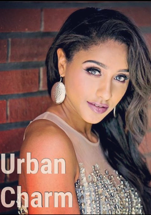 Pink Marble Oval Dome Lures of Love Earrings