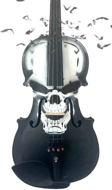 Scourge of War Skull Violin Outfit