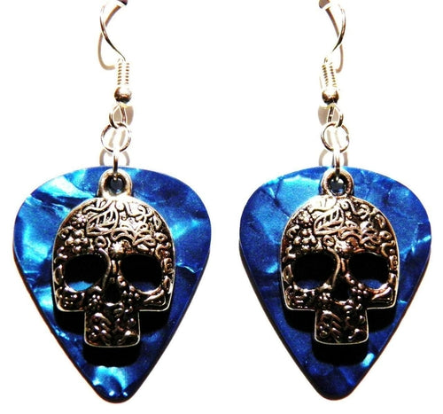 Handmade Guitar Pick Earrings | Sugarskulls