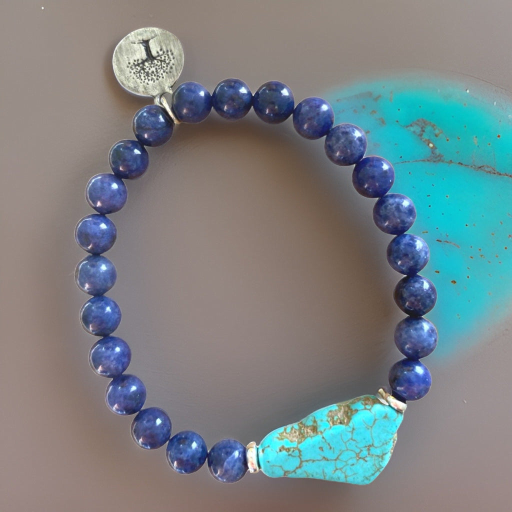 Lapis Lazuli Turquoise Protection Bracelet Enchanted Shadows