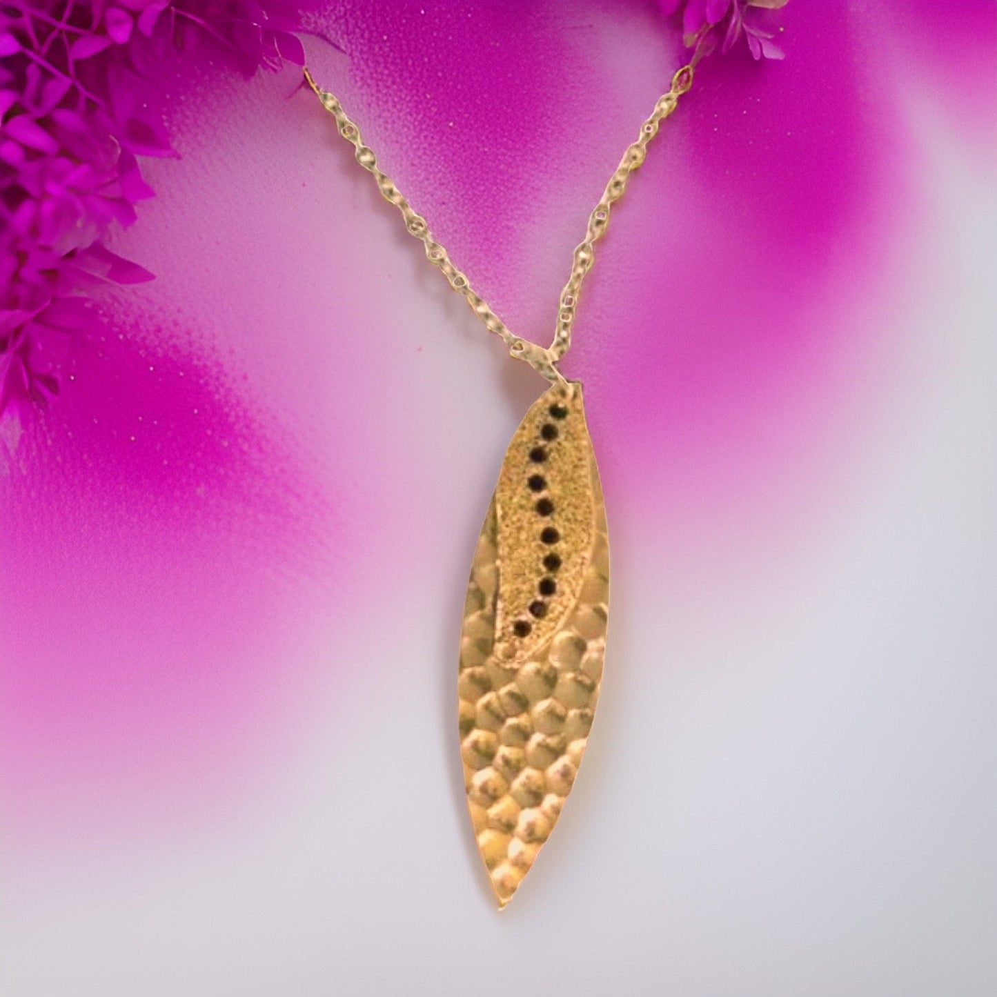 Silver Navette Sun Rays Silver Necklace