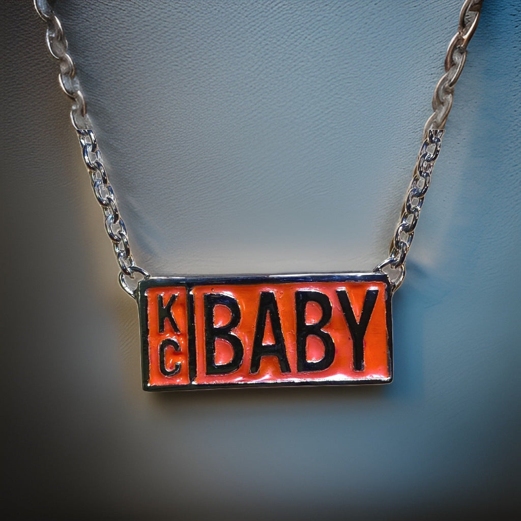 KC Baby Enamel Pendant Necklace