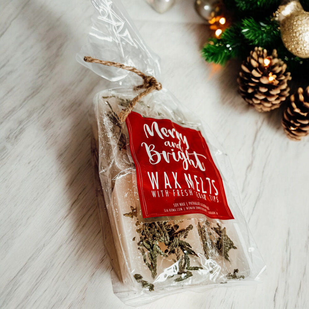 Christmas Tree XL Melts Celestial Gothic Evergreen Scent With Cedar Tips For Free Spirited Witchy Fashion Lovers