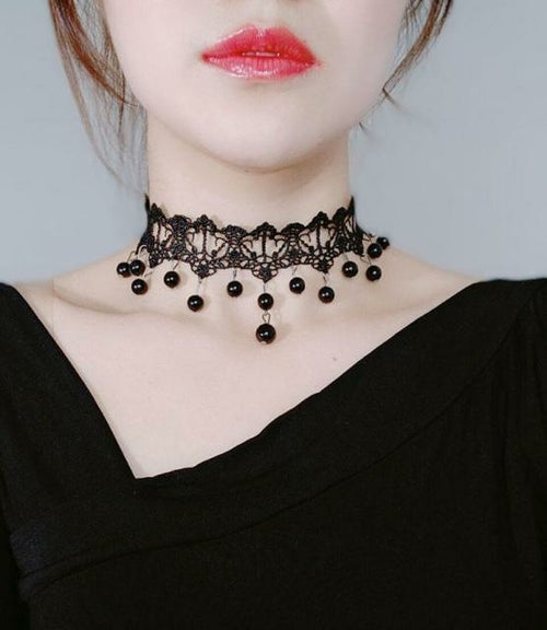 Korean Fashion Velvet Choker Necklace For Women Vintage Sexy Lace