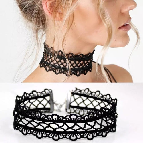 Korean Fashion Velvet Choker Necklace For Women Vintage Sexy Lace