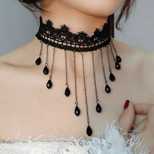 Korean Fashion Velvet Choker Necklace For Women Vintage Sexy Lace
