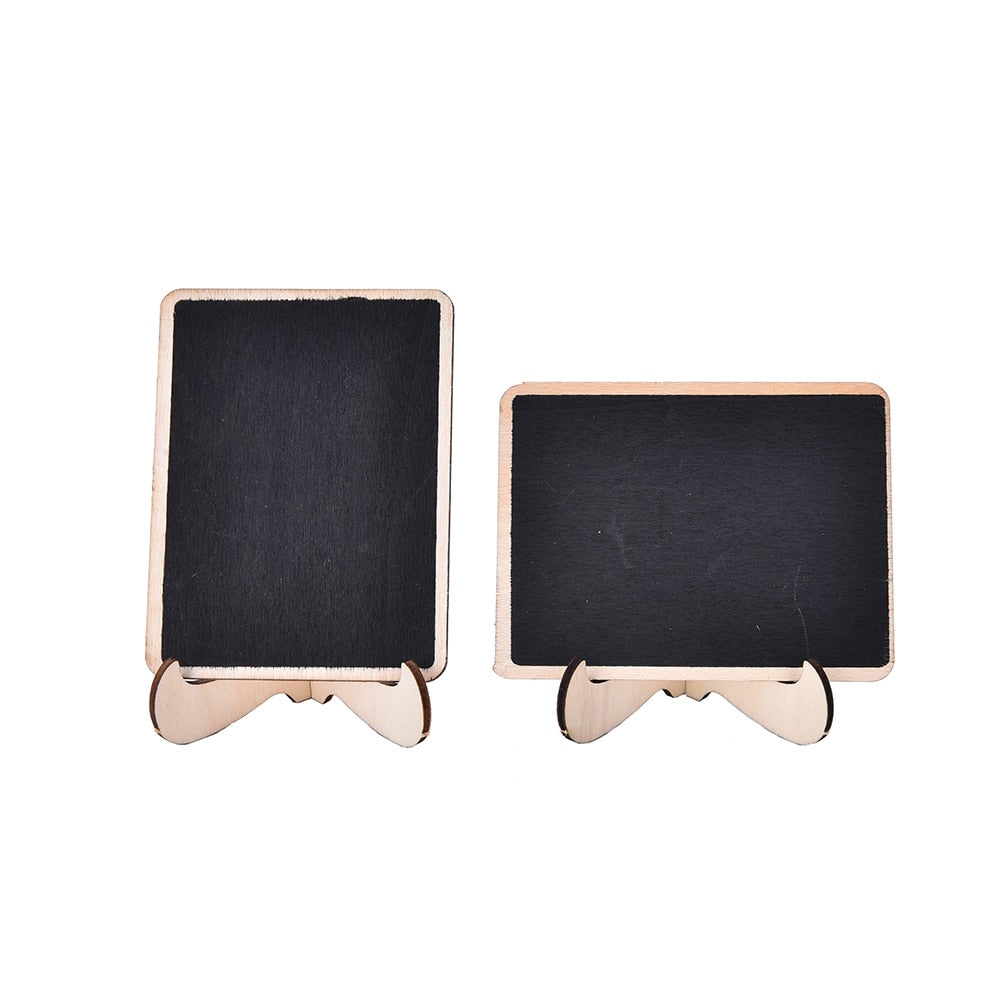 Mini Blackboard Wooden Rectangle Shape Board