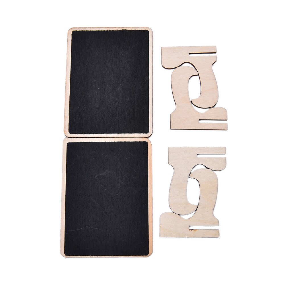 Mini Blackboard Wooden Rectangle Shape Board