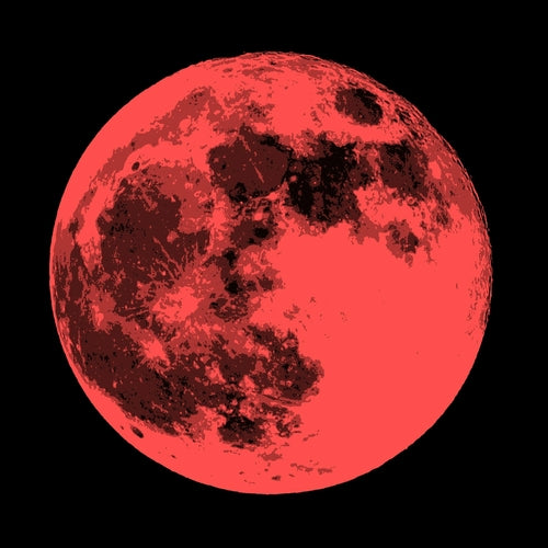 Mystic Moon Pop Art Canvas Print Bold Colorful Full Moon For Modern Home Decor Enthusiasts