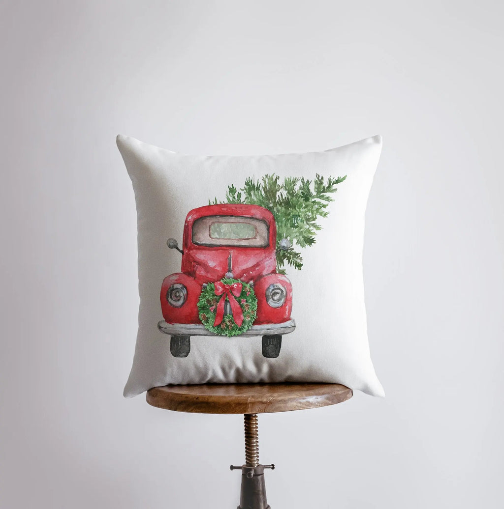 Christmas Truck Pillow