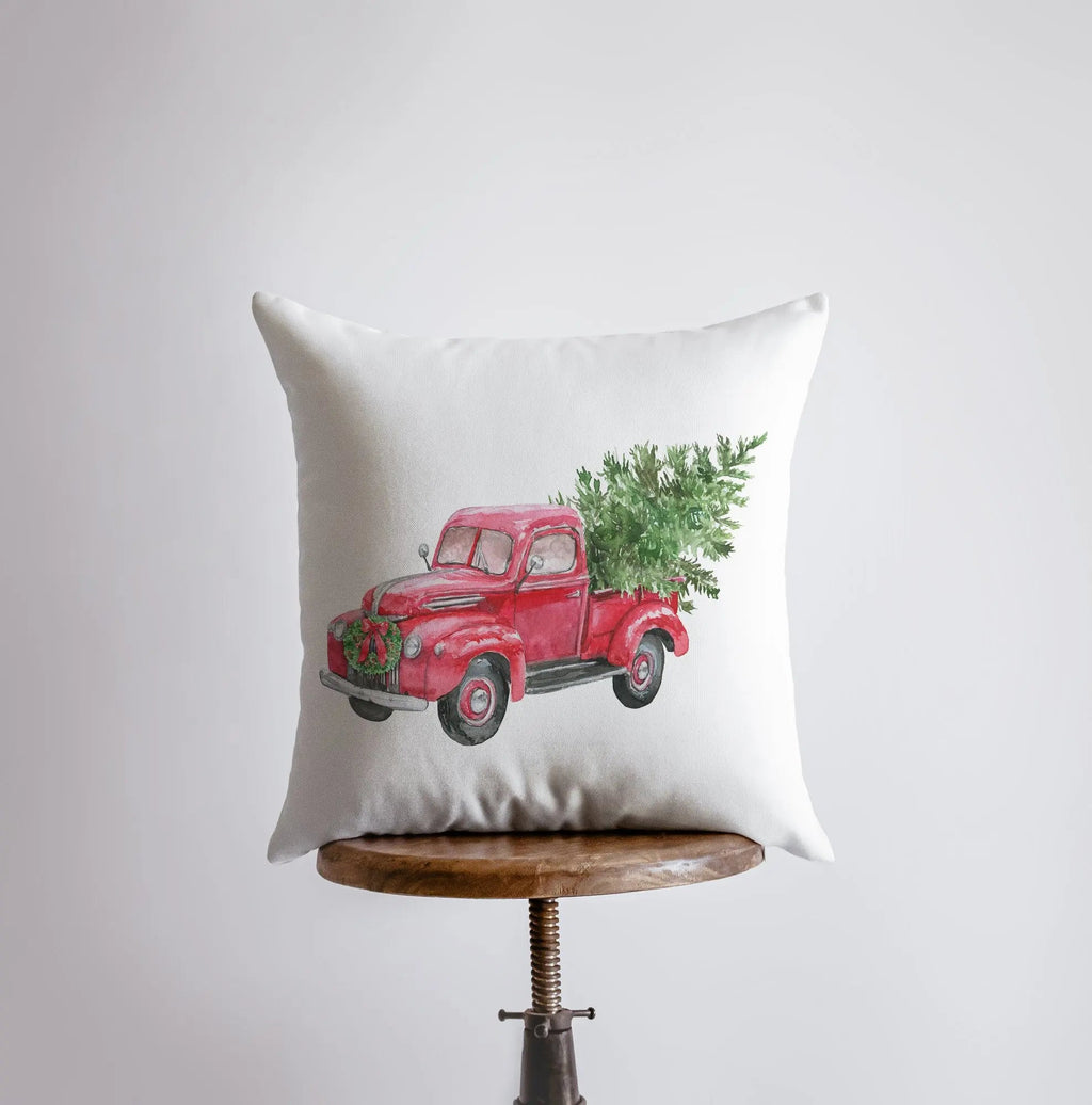 Christmas Truck Pillow
