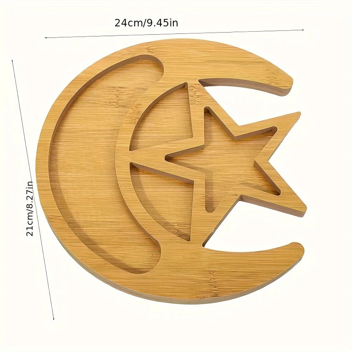 1pc-Crescent Moon and Star Serving Platter - Novelty Fruit Dessert