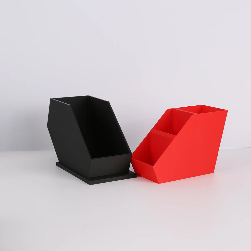 Gothic Red and Black Paintbrushes and Easel - Organizer with Open