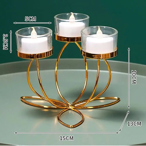 Metal Candlestick Holder Iron Candle Holders for Romantic Candlelight