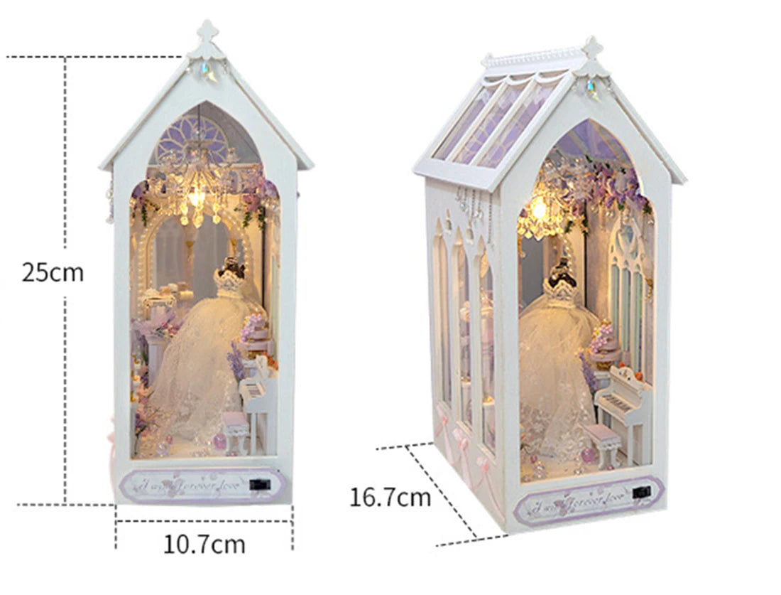 DIY Book Nook Doll House Wooden Case Miniature Furniture Dollhouse