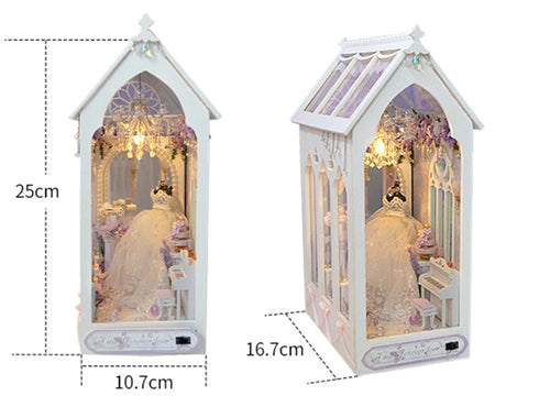 DIY Book Nook Doll House Wooden Case Miniature Furniture Dollhouse