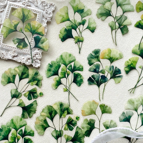 20 Pcs Plant Leaves Stickers for Notebooks and Journals Decorative Scrapbook Stickers