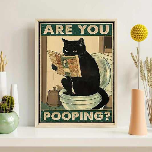 Print Impressions Black Cat Wall Art Print For Cat Lovers Frame Not Included Gothic Home Décor