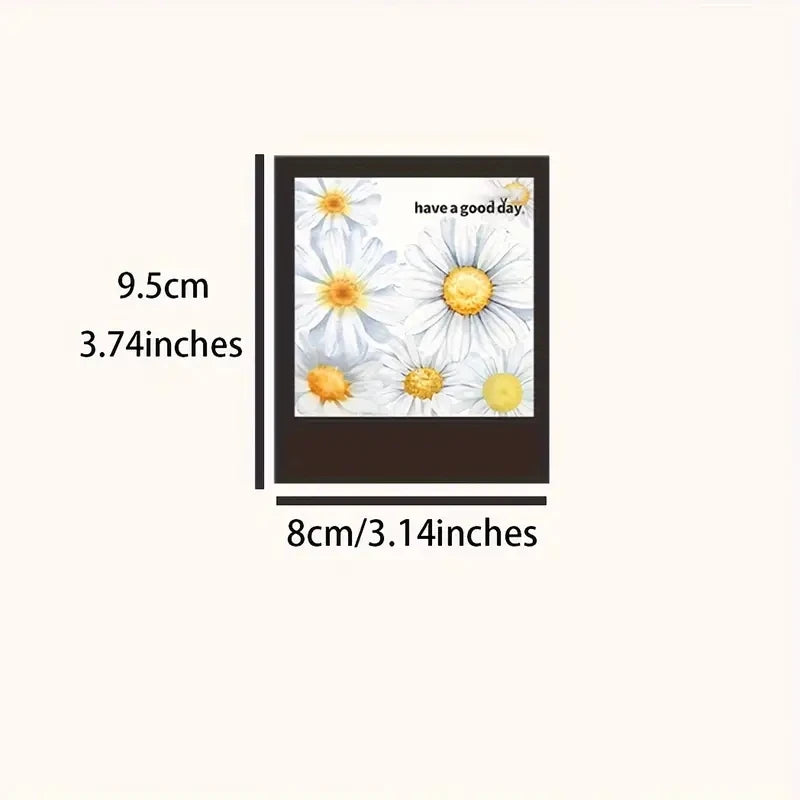 Kawaii Plant Stickers 50 Pcs Pack Enchanted Gothic Flower Theme DIY For Crafters And Plant Lovers