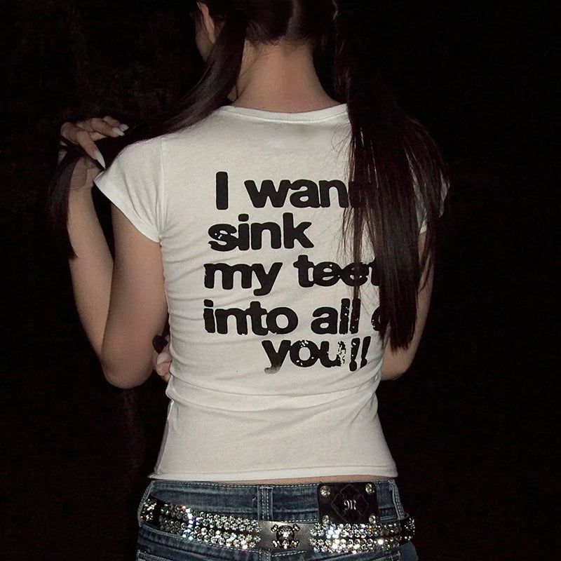 90s Vintage Graphic Tee For Women Y2K Kitty Cat Design Retro Streetwear Moonlit Mystic Gothic