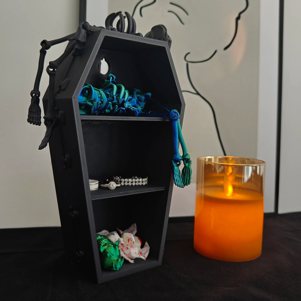 Coffin Storage Box 3D Printed Gothic Halloween Decor For Gothic Home Decor Enthusiasts Hauntingly Unique